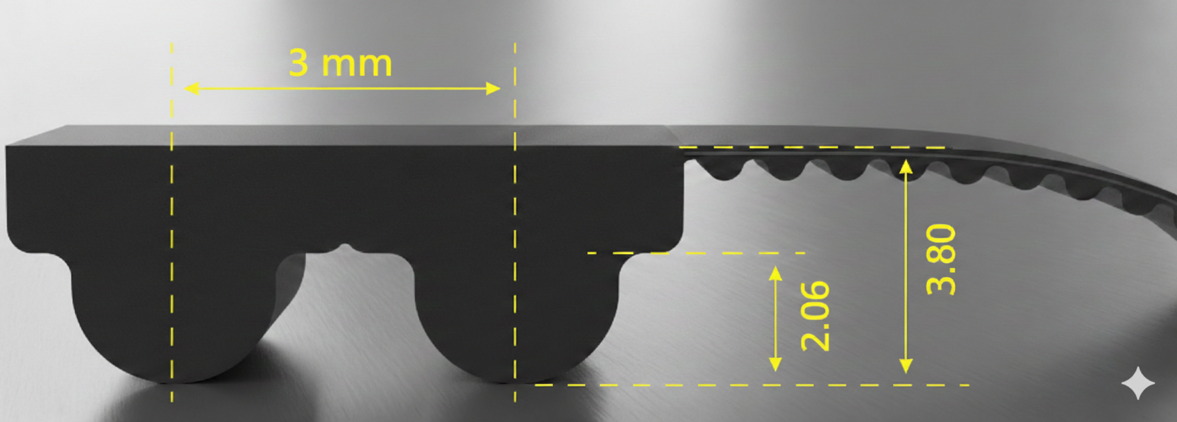 816-3M-9 HTD Triger Kayış